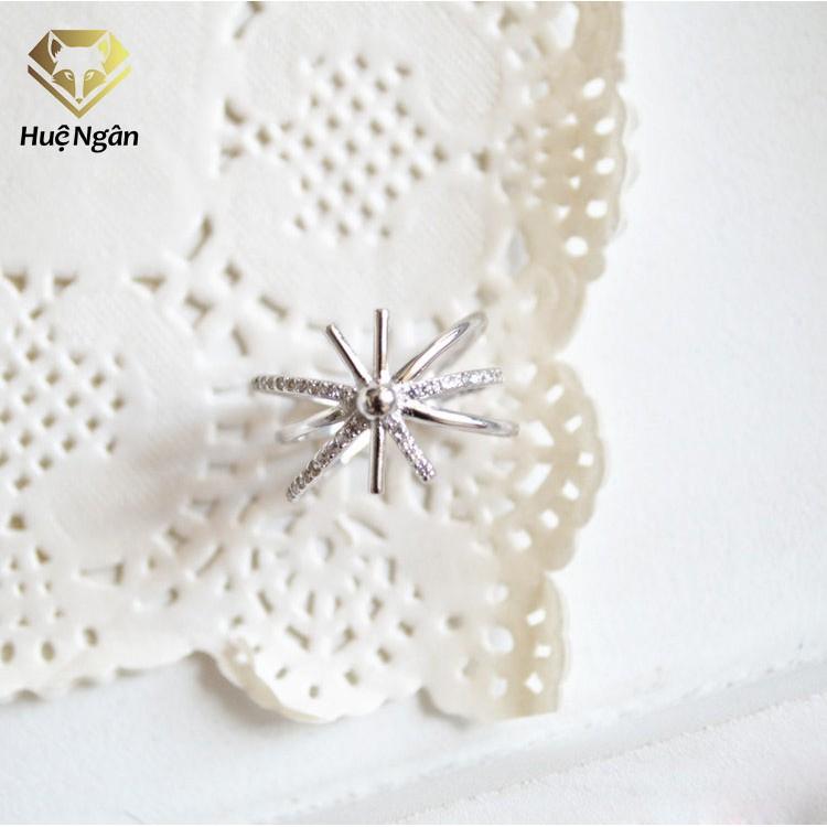 Nhẫn bạc Ý 925 Huệ Ngân - Hậu duệ mặt trời S160014J