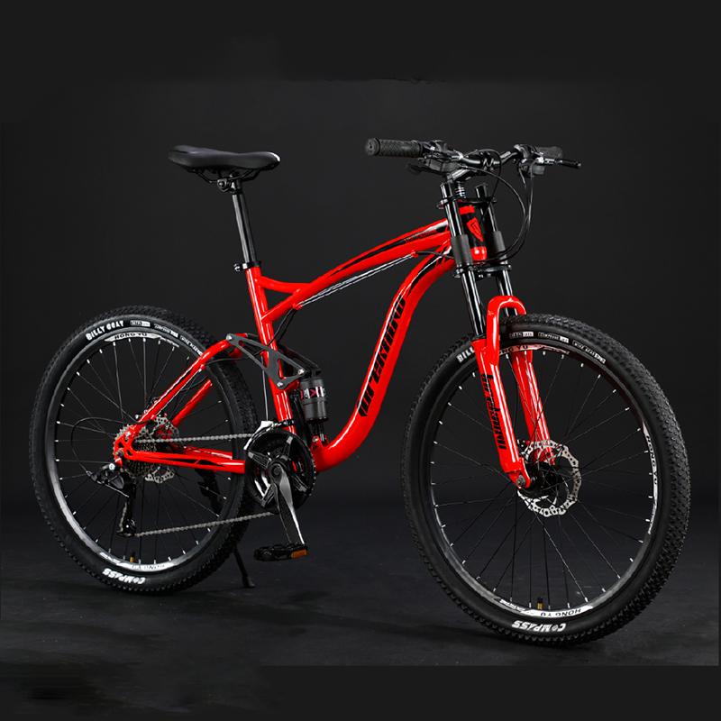 27 tốc độ xe đạp leo núi xe đạp tuyết 24/26 inch xe đạp đạp xe đạp xe đạp bằng nhôm xe đạp tuyết cho người lớn xe đạp Color: spokes green Size: 24inch Number of speeds: 27