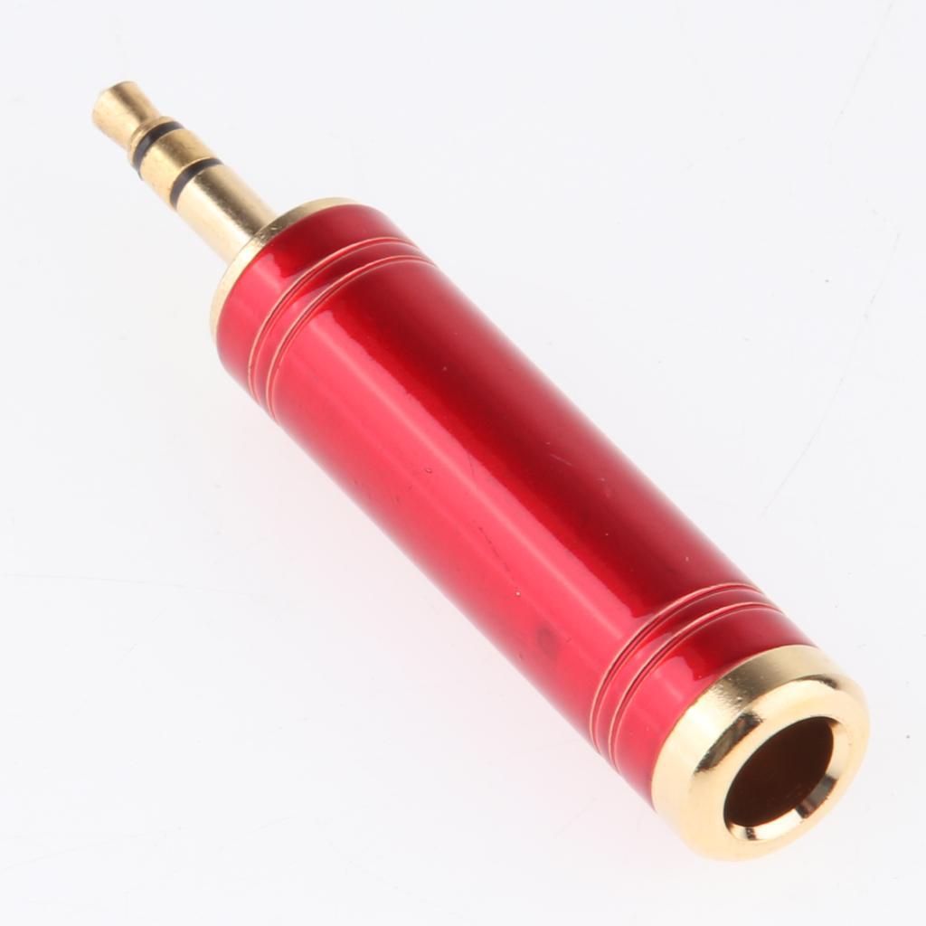 Gold Plated 3.5mm to 6.35 mm Male to Female Stereo Jack Adapter