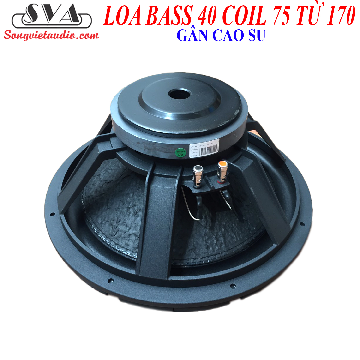 BASS 40 COIL 75 TỪ 170 CHUYÊN SUB - GÂN CAO SU