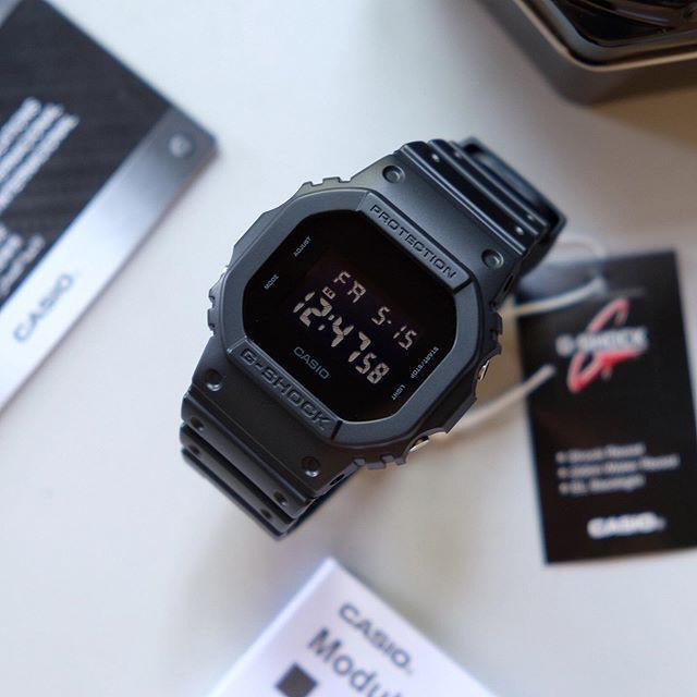 Đồng hồ nam dây nhựa Casio G-Shock chính hãng DW-5600BB-1DR