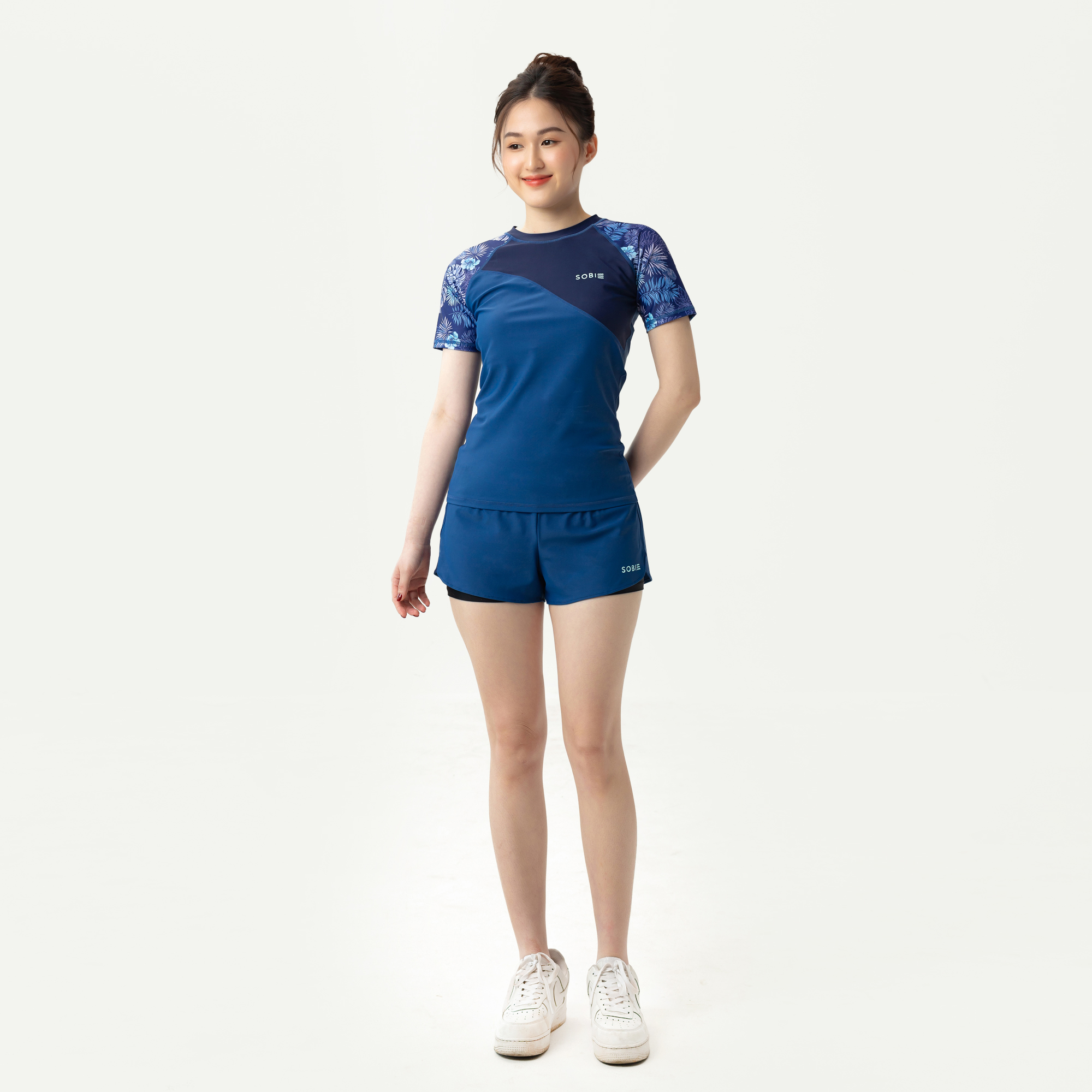 Áo bơi nữ tay ngắn Harmony Topaz SOBIE