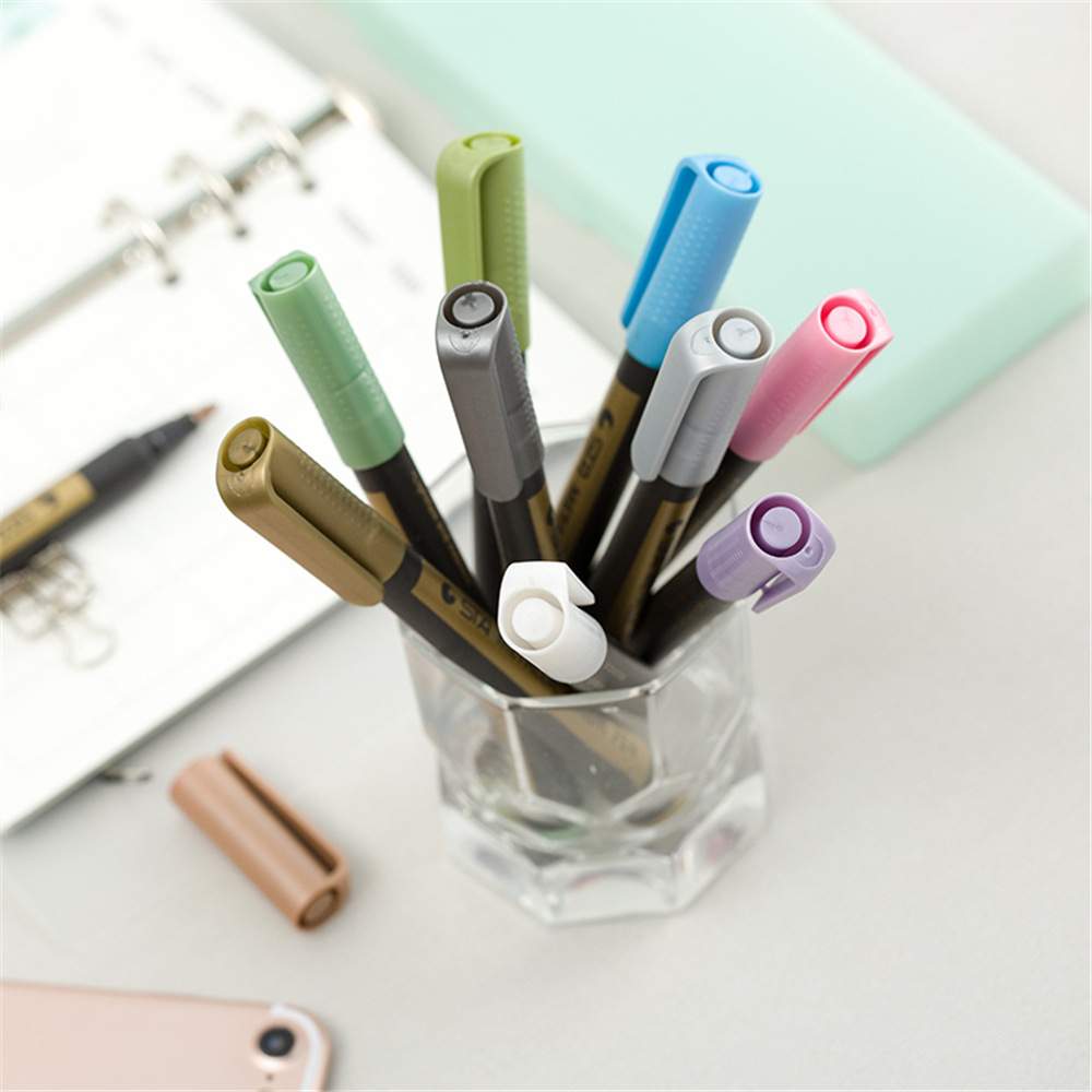 Bộ 10 Bút Nhũ  Metallic Color Pen, Vẽ Được Trên Mọi Chất Liệu