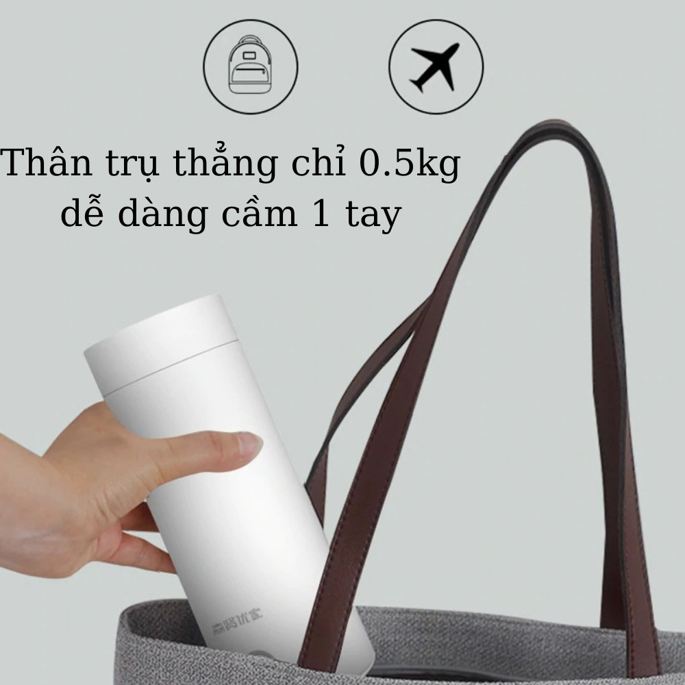 Bình đun nước kiêm giữ nhiệt TGN.02 dung tích 400ml - Bình giữ nhiệt cắm điện 220V thông minh cao cấp