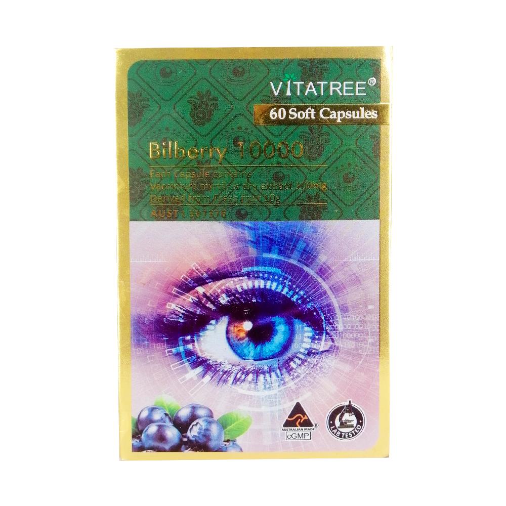 Viên Uống Bổ Mắt Úc Vitatree Bilberry 10.000mg - 60 Viên