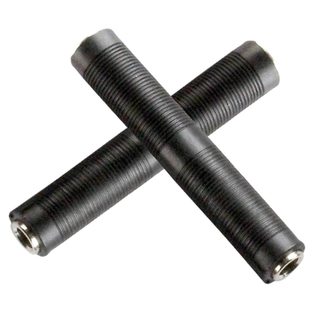 2 Pack 6.35mm Mono Coupler Connector Female to Female for Mic Microphone