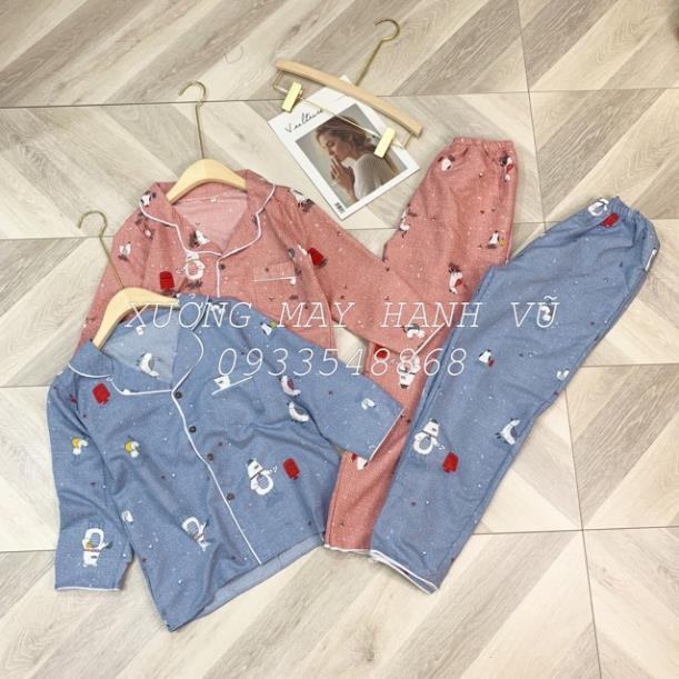 BỘ NGỦ PIJAMA DÀI TAY HÀNG LOẠI 1