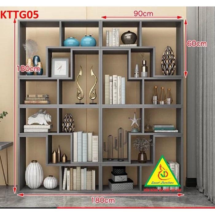 Kệ sách để sàn, kệ sách tự đứng, kệ trang trí KTTG05 - Nội thất lắp ráp Viendong Adv