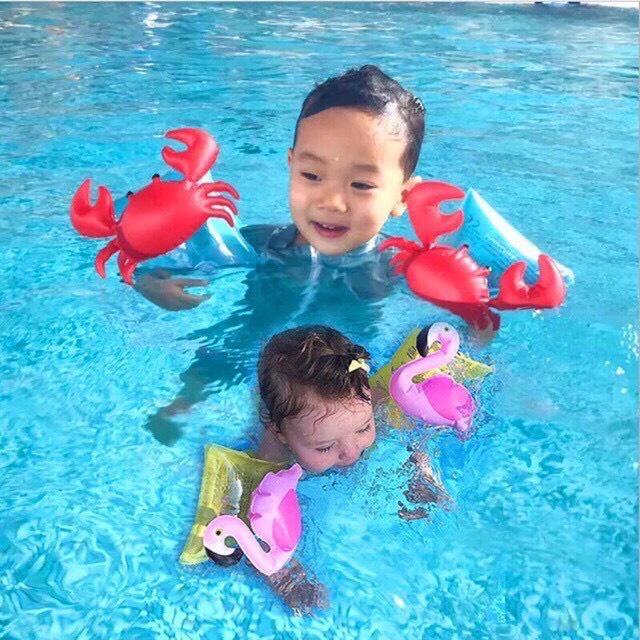 Phao tay tập bơi cho bé trai bé gái nhiều chủ đề động vật đáng yêu chất liệu PVC giúp bé tập bơi dễ dàng
