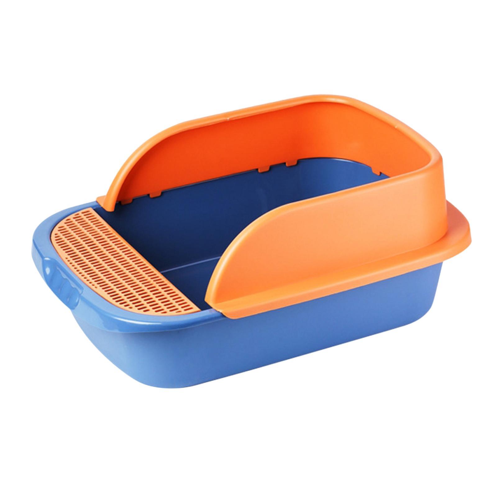 Pet Litter Tray Sand Box Container Open Top Bedpan Cat Litter Box with