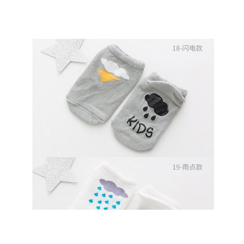 Tất trẻ em, vớ trẻ em dưới 3 tuổi cao cấp chất liệu cotton thấm hút tốt, cực an toàn cho bé (MS T07)