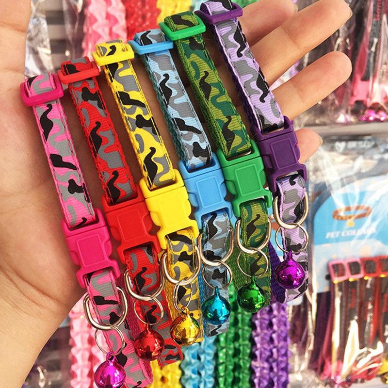 VÒNG CỔ LỤC LẠC CHO PET THÚ CƯNG CHÓ MÈO In hình rằn ri Chất liệu dù