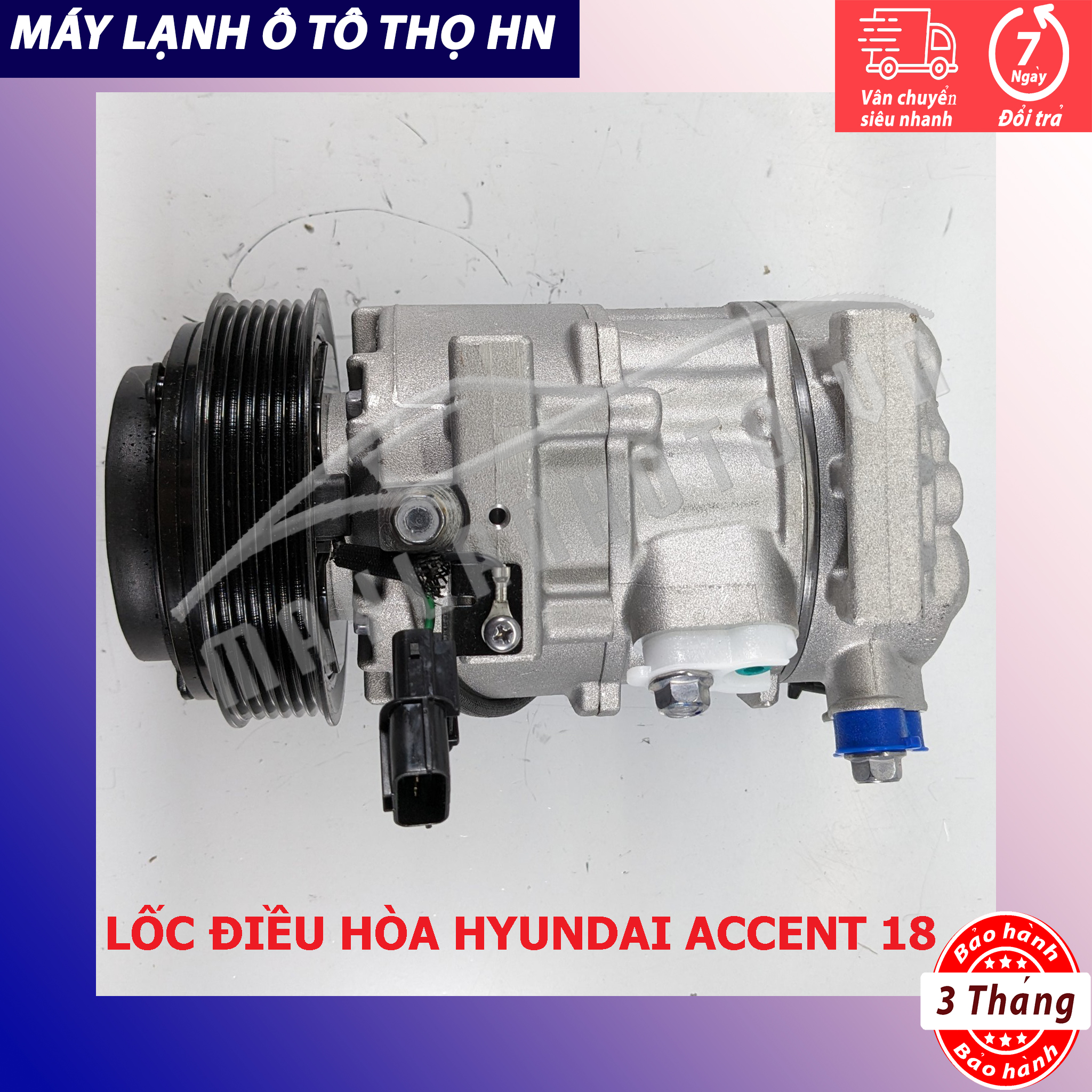 Lốc điều hòa (block,máy nén) Hyundai Accent 2018 2019 2020 Hàng xịn Hàn Quốc 18 19 20 97701-H8000