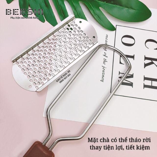 Chà gót chân- beeshi shop nail lỗ to , dụng cụ chà gót chân inox