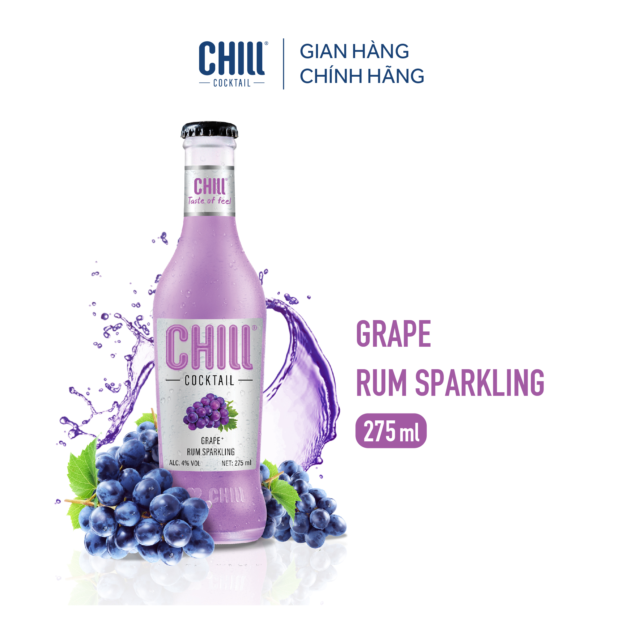 Combo 3 thùng 6 chai Chill Cocktail Original mix vị 275ml/chai