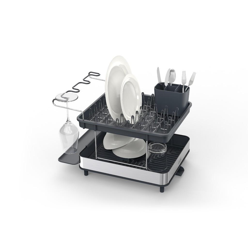 Kệ úp chén bát 2 tầng Josseph Joseph Excel Steel (Grey) - 004786