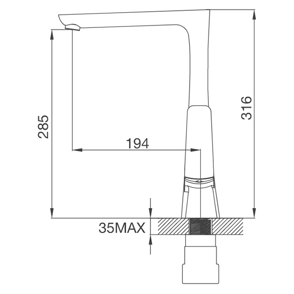 Vòi Rửa Chén Malloca K292C