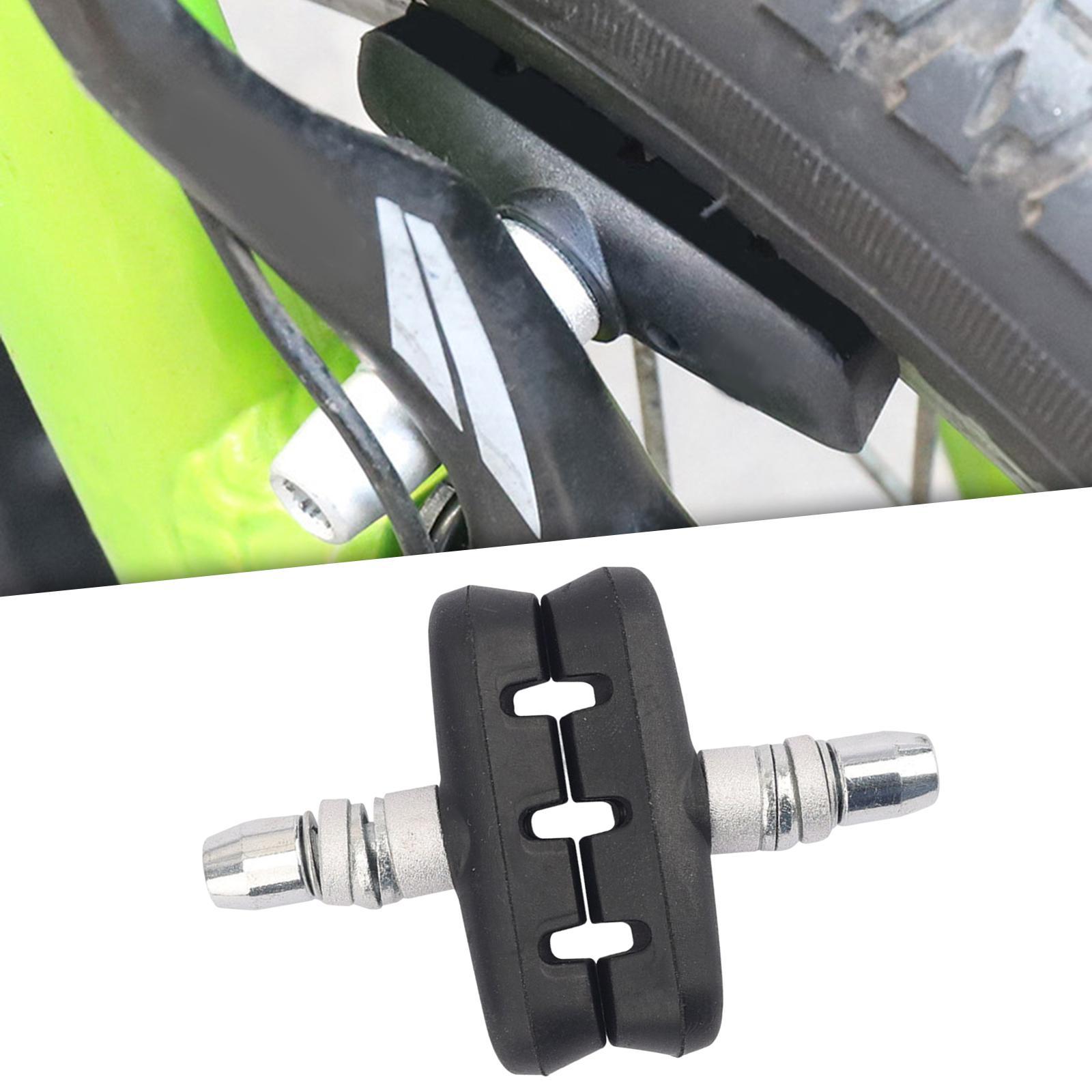 Lightweight Bike Brake Blocks Replacement 1 Pair V Brake Pads for Folding Bicycle