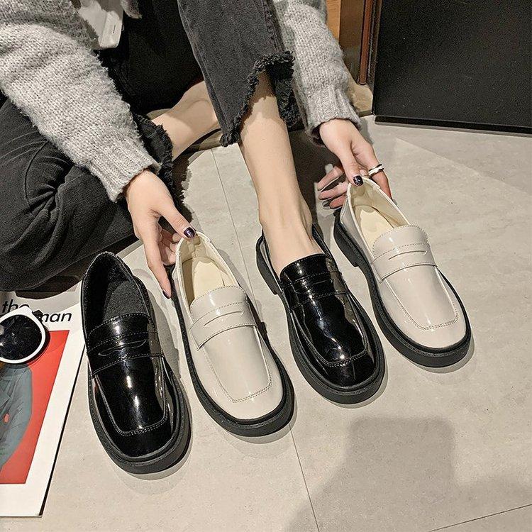 Giày Lười Đế Dày Da PU Thời Trang Dành Cho Nữ