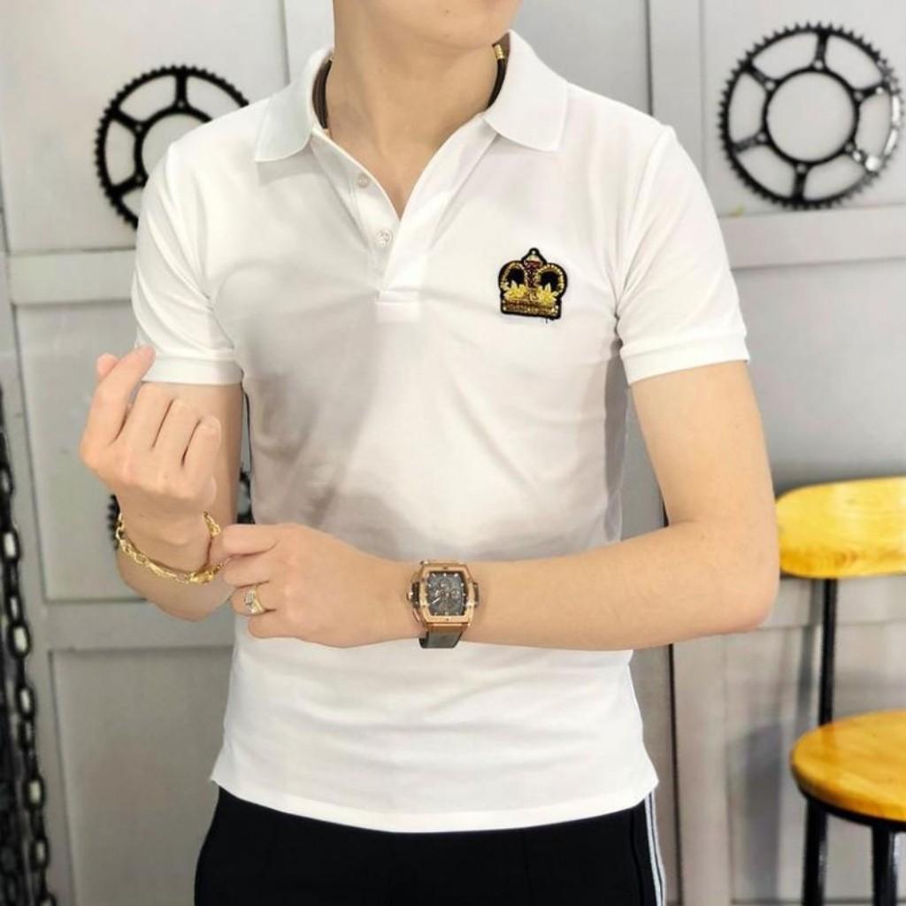 Áo Thun Nam Phối HT Vương Miệng RG02 Thời Trang Chất Thun Mềm Mịn Thoáng Mát Thấm Hút Mồ Hôi Tốt