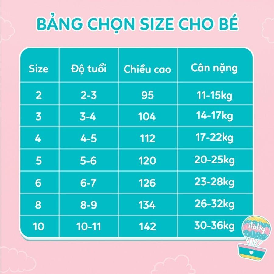 Áo dài cho bé gái ILABY cách tân họa tiết hoa sen tay bồng chất tơ óng mềm mại màu sắc nhẹ làn da bé gái