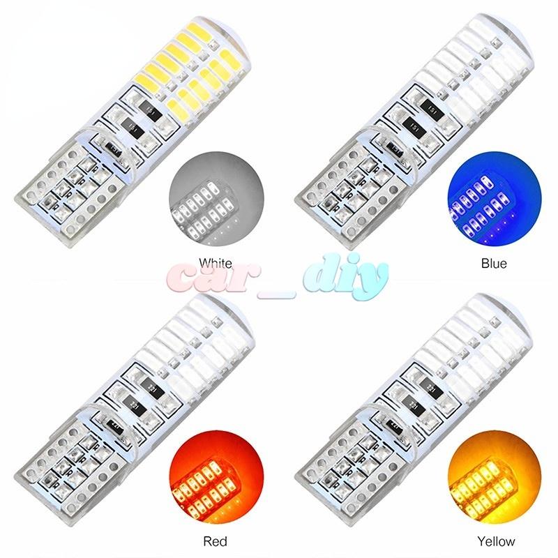 1 Bóng Đèn LED T10 w5w 24SMD Cho Nội Thất Xe Hơi