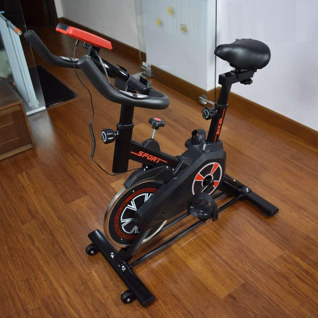 Xe đạp tập thể dục tập thể thao tập gym tại nhà thế hệ mới tặng kèm hít tập cơ bụng + khung nắn chỉnh cột sống + đồng hồ chỉ số + bình nước thể thao