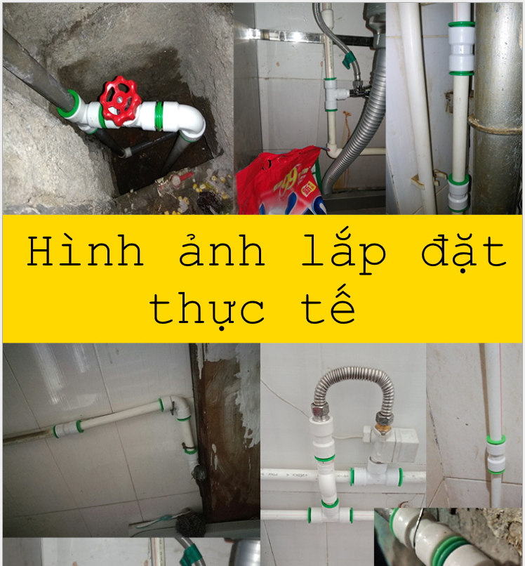 GÓC VUÔNG NỐI ỐNG PPr. Model:NV.001. Xuất Sứ: Hàn Quốc. Nối ống không cần keo hoặc hàn ống. tháo lắp dễ dàng