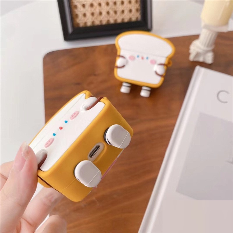 Hộp bảo vệ dành cho Airpods 1/2/Pro Case Bánh Mỳ du lịch