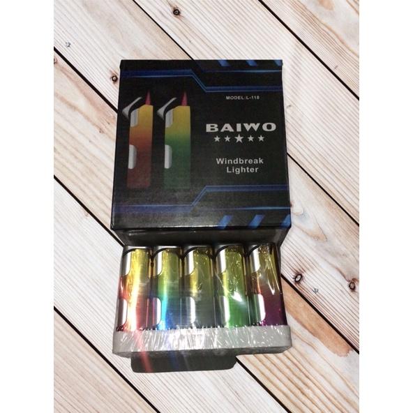 Quẹt bật khò sắt Baiwo L118 lua ngọn tia xanh