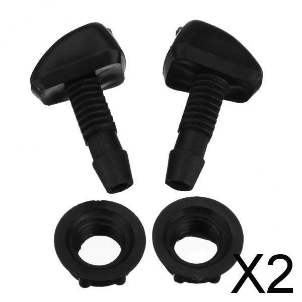 2x2pcs Car Windshield Washer Wiper Water Spray Nozzle Universal