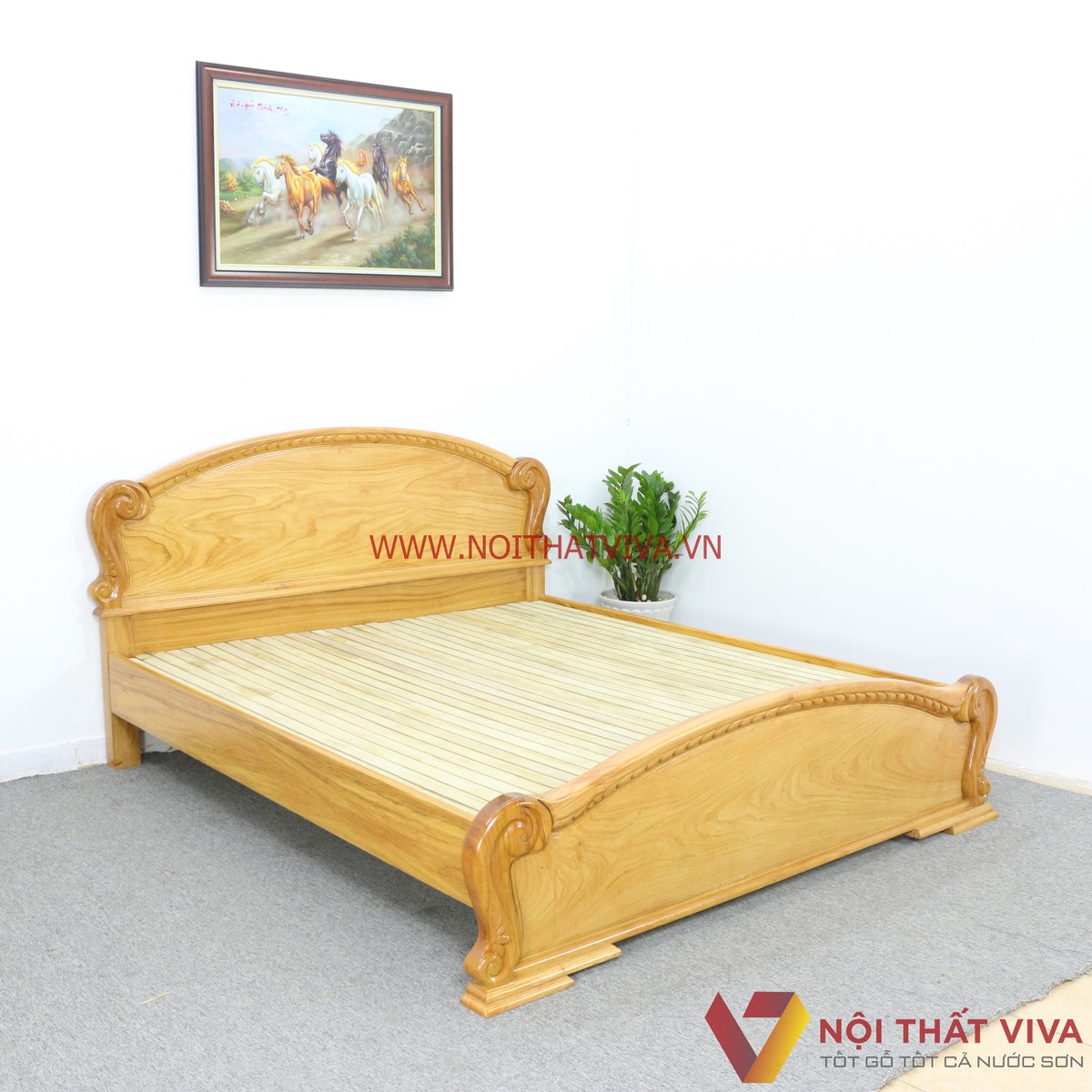 Giường Ngủ Gỗ Gõ Đỏ Đầu Vòm Cao Cấp Hiện Đại