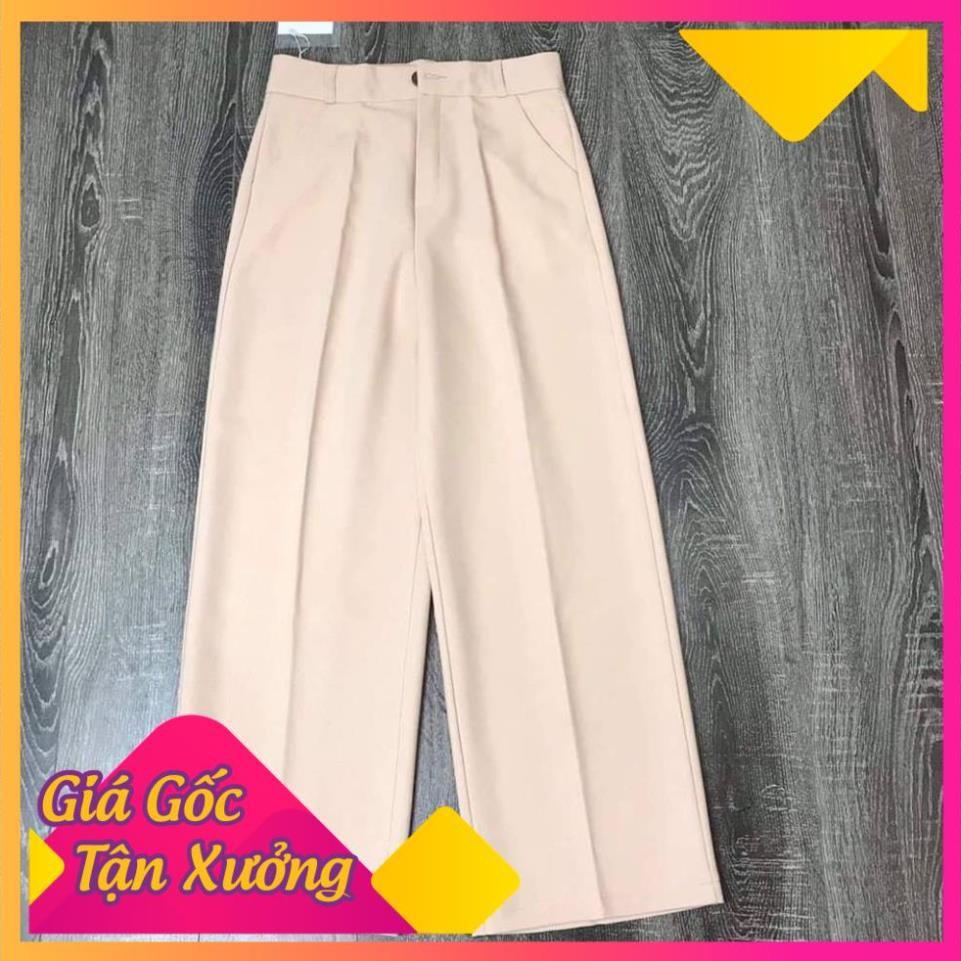 QUẦN VẢI ỐNG RỘNG CẠP CAO NHÌN CHÂN DÀI MIÊN MAN C32