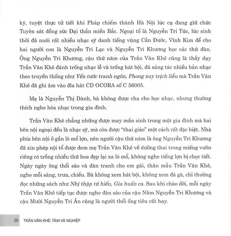 Trần Văn Khê - Tâm Và Nghiệp