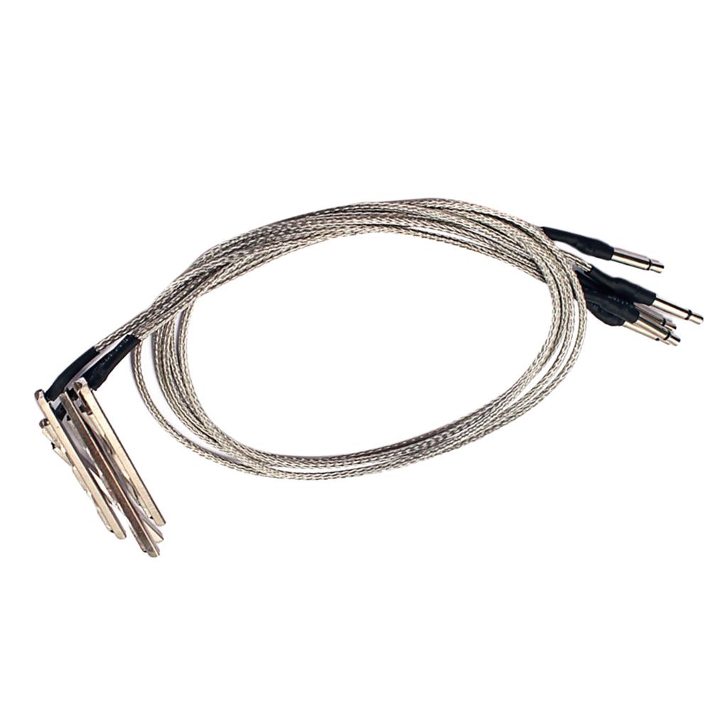Set of 5 Piezo Cable Pickup for 3 String Cigar Box Acoustic Guitar Accessory