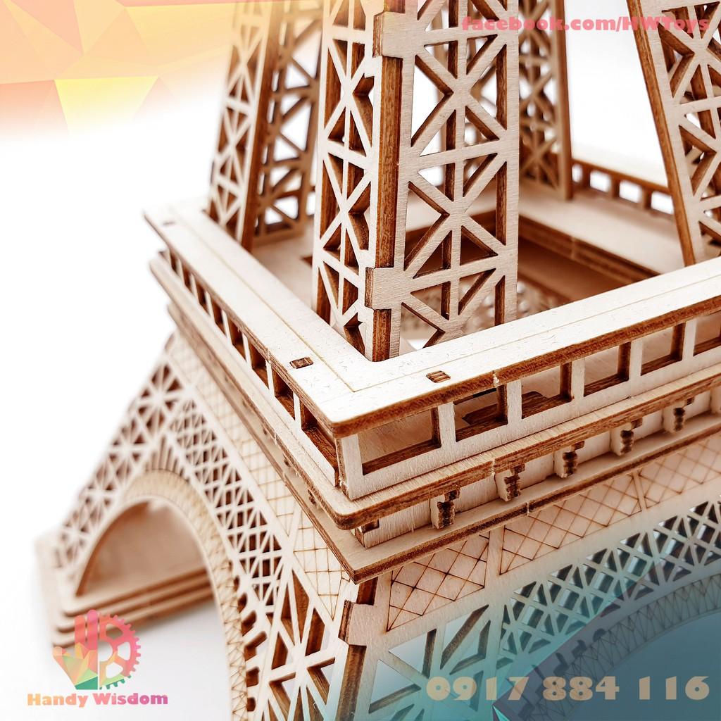 Mô hình lắp ghép gỗ Rolife - Tháp Eiffel - Robotime Eiffel Tower TG501