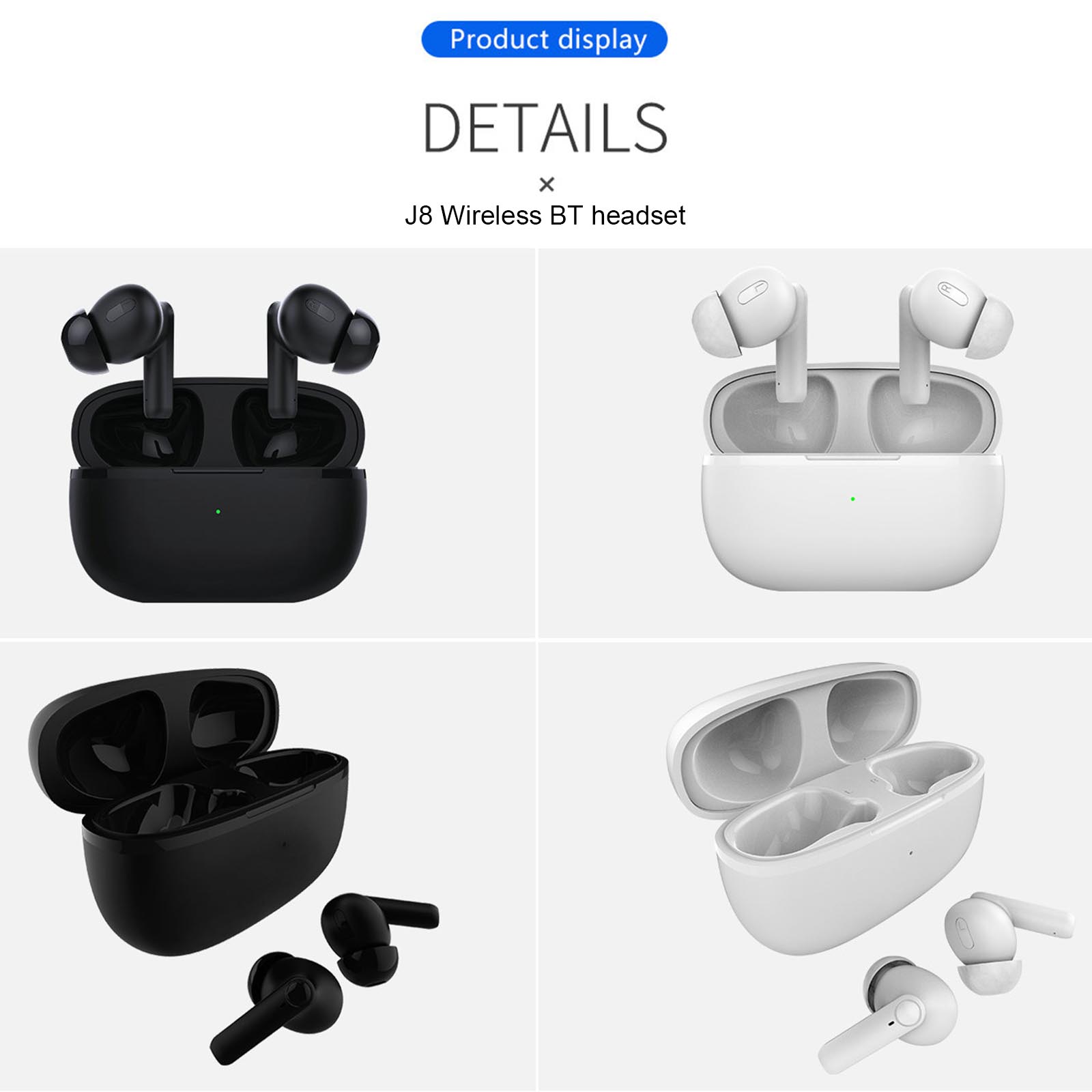 Tai Nghe Thể Thao Không Dây 5.0 TWS BT5.0 Màn Hình LED Giảm Tiếng Ồn