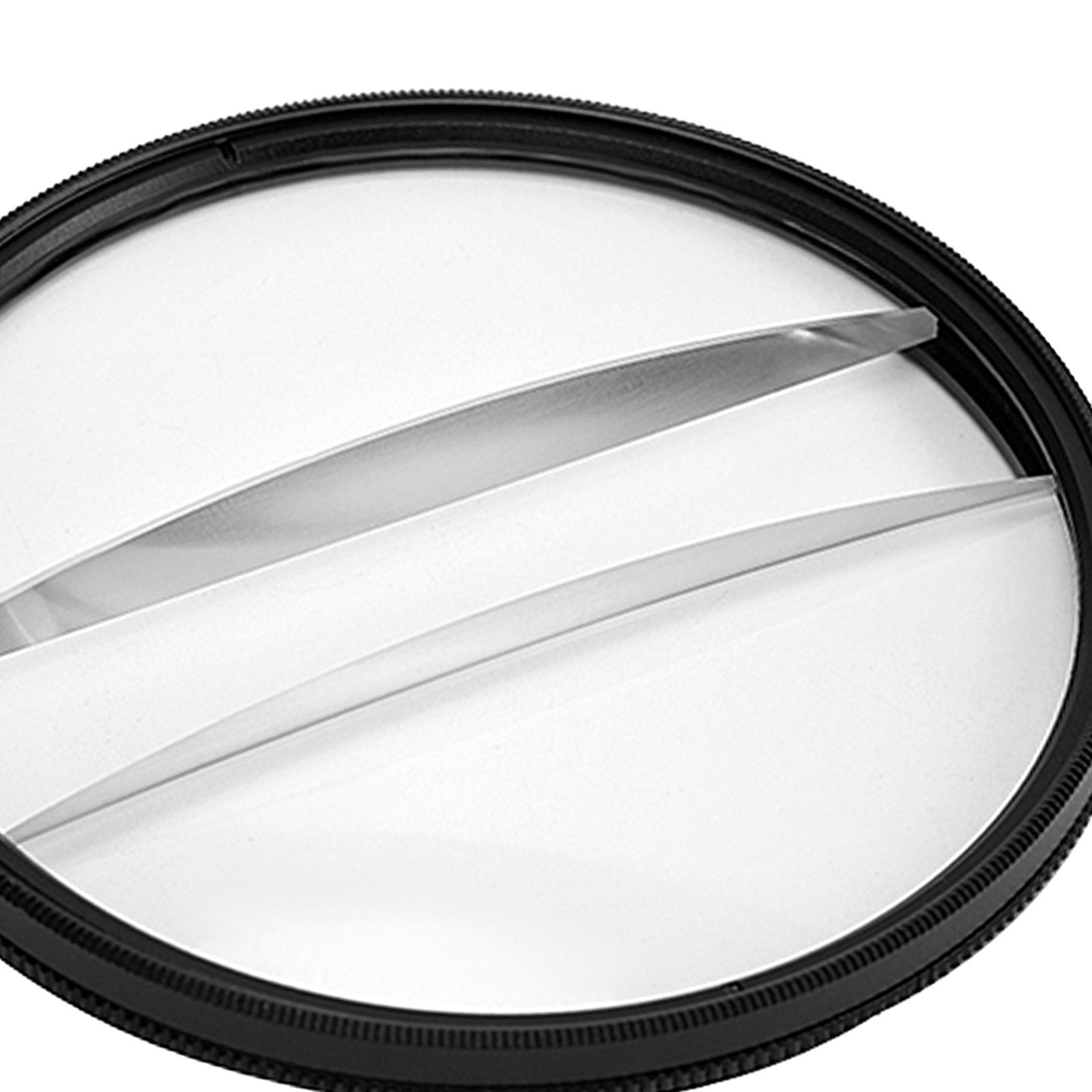77mm Double Half Moon Camera Lens Filter Half  Foreground Blur