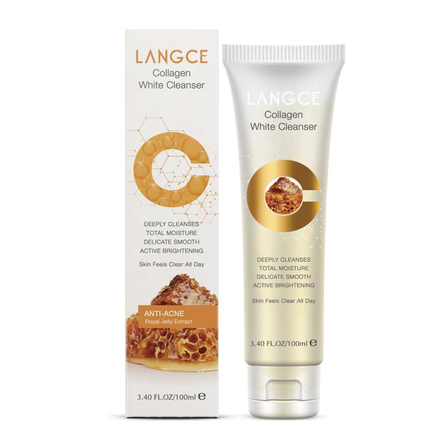 RỬA MẶT COLLAGEN TRẮNG DA GIỮ ẨM SỮA ONG CHÚA DẠNG GEL 100ml LANGCE