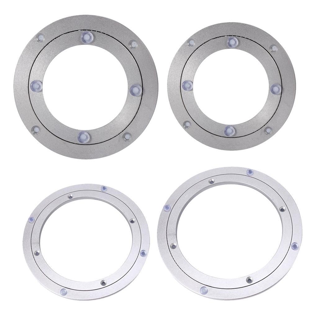 2pcs Round Turntable Bearing 5/16 Thick Heavy Duty Swivel Plate 4/10inch