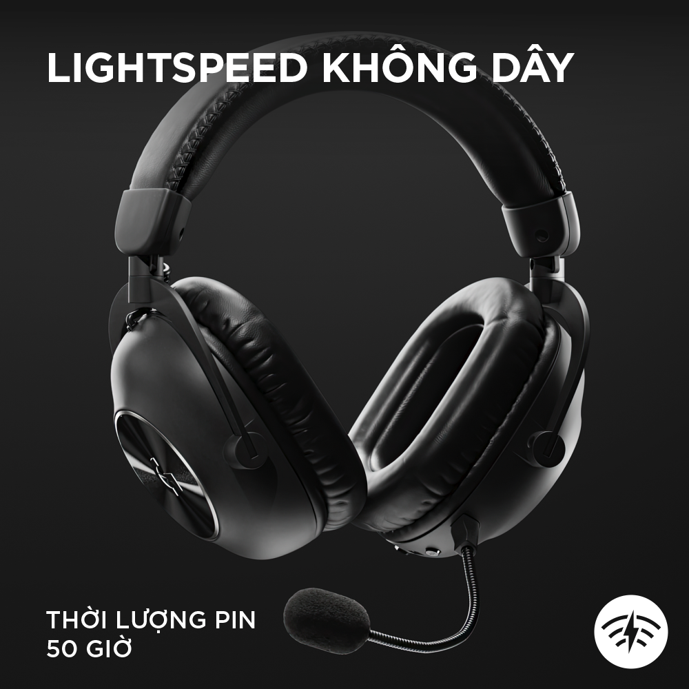 Tai Nghe Gaming Không Dây Logitech PRO X 2 LIGHTSPEED - Hàng Chính Hãng