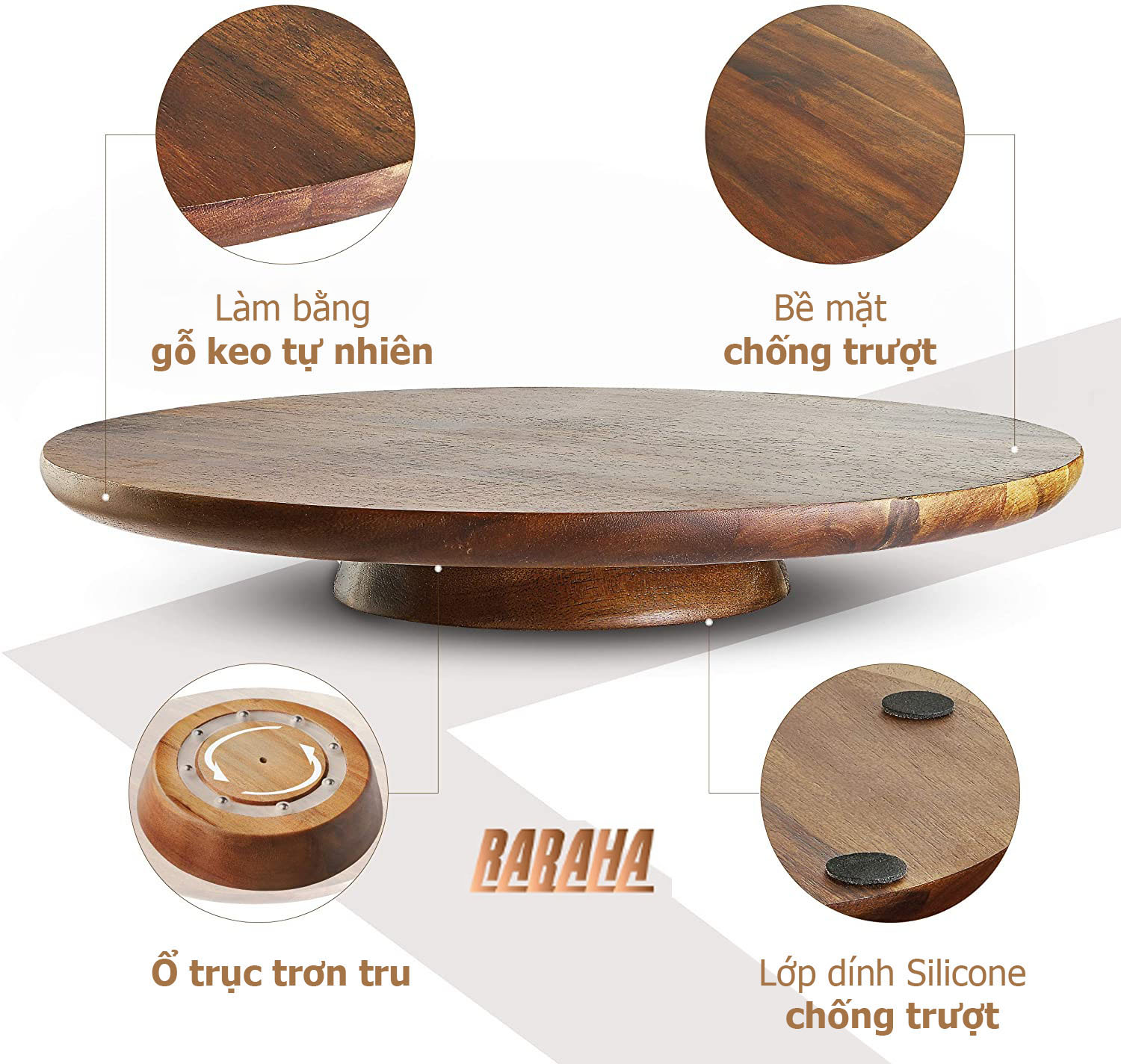 ĐẾ XOAY LÀM BÁNH KEM KÈM 5 DAO CHÀ LÁNG, BÀN XOAY CHỤP ẢNH SẢN PHẨM, TRANG TRÍ TIỆC CƯỚI SINH NHẬT