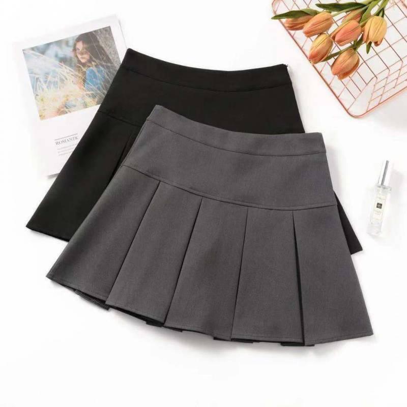 Chân váy ngắn xếp ly to dáng chữ A thời trang Milofa