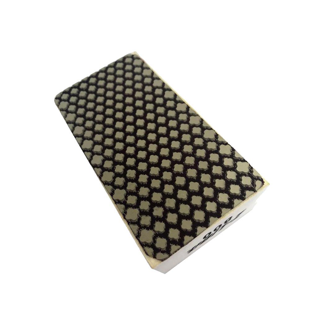 2pcs Resin Diamond Hand Polishing Pad Sanding Grinding Pad for Stone,Concrete Marble,100x50x8mm
