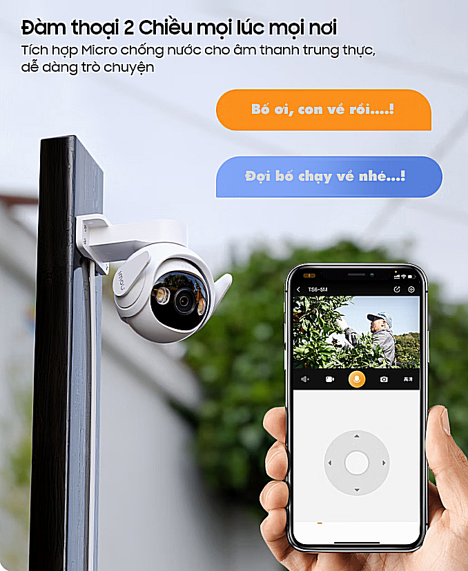 Camera IP Wifi IMOU Cruiser GS7EP 3MP và 5MP có màu ban đêm, đàm thoại 2 chiều - Hàng chính hãng