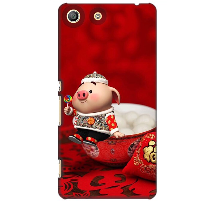 Ốp lưng dành cho điện thoại SONY M5 Heo Ăn Kẹo
