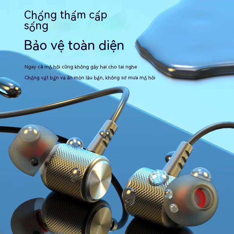 Tai nghe không dây đeo tai nghe bluetooth không dây hai tai với từ hấp thụ âm nhạc cổ động tai tai bluetooth tai cắm