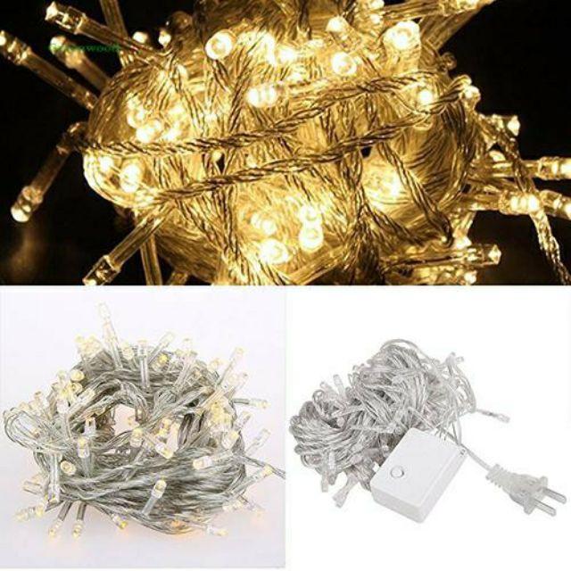 Dây đèn led 10m gồm 100 đèn trang trí đám cưới, trang trí sân vườn