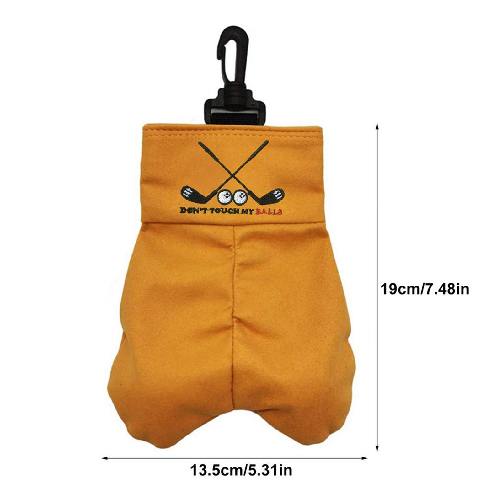 2 Pieces Golf Ball Bag Pouch Holder Case Waist Bag Outdoor Sports