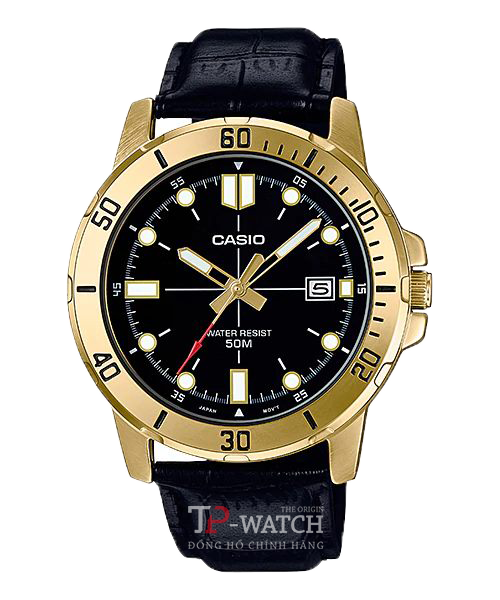 Đồng Hồ Nam Dây Da Casio Standard MTP-VD01GL-1E Chính Hãng - MTP-VD01GL-1EVUDF